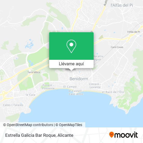 Mapa Estrella Galicia Bar Roque