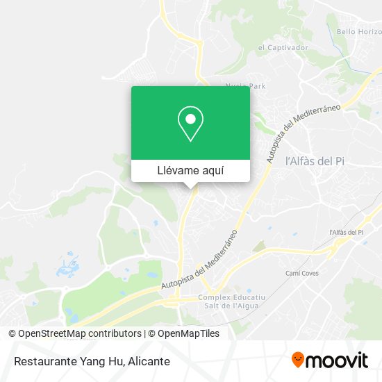 Mapa Restaurante Yang Hu