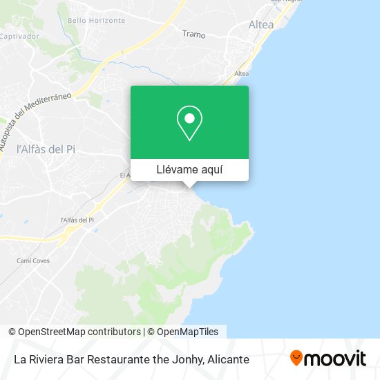 Mapa La Riviera Bar Restaurante the Jonhy