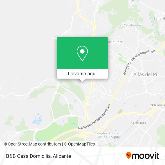 Mapa B&B Casa Domicilia