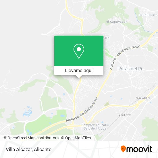 Mapa Villa Alcazar