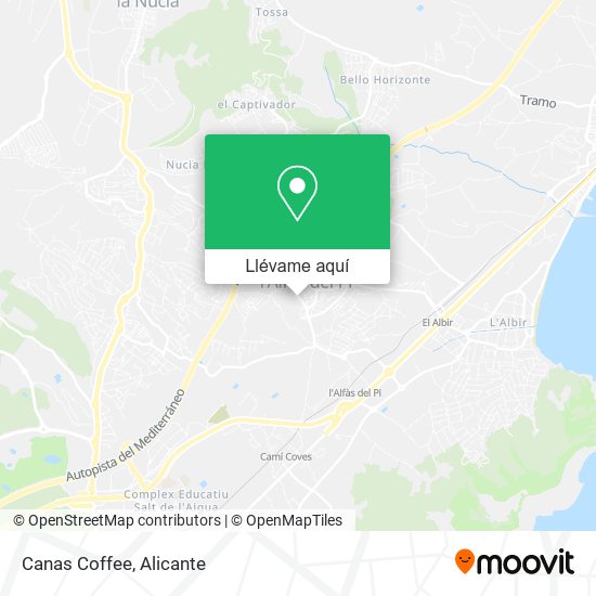 Mapa Canas Coffee