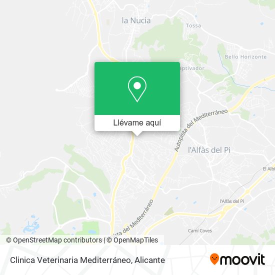 Mapa Clinica Veterinaria Mediterráneo