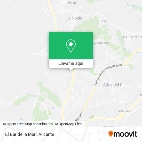 Mapa El Bar de la Mari