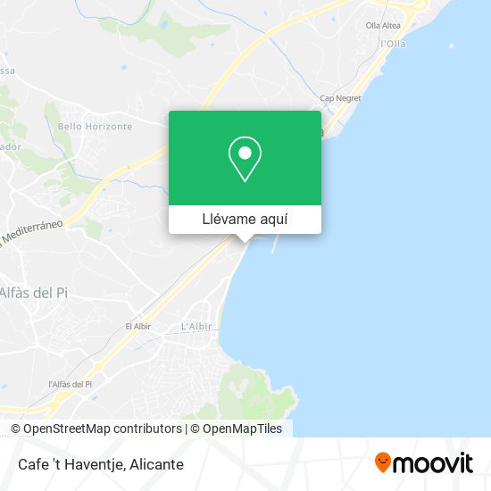 Mapa Cafe 't Haventje