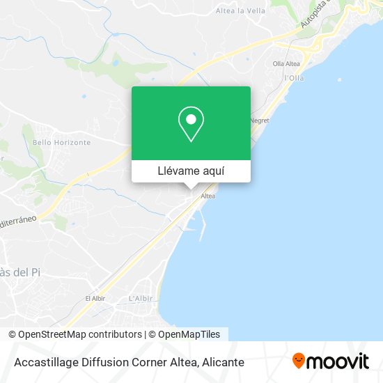 Mapa Accastillage Diffusion Corner Altea