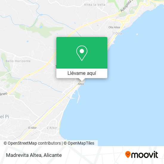 Mapa Madrevita Altea
