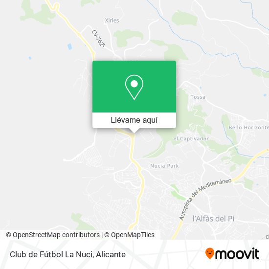 Mapa Club de Fútbol La Nuci