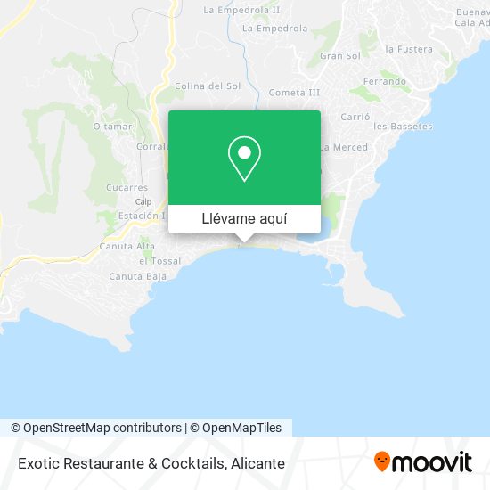 Mapa Exotic Restaurante & Cocktails