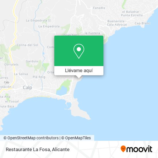 Mapa Restaurante La Fosa