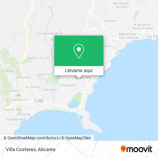 Mapa Villa Costeres
