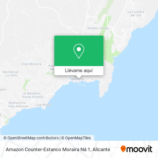 Mapa Amazon Counter-Estanco Moraira Nâ 1