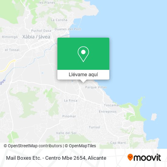 Mapa Mail Boxes Etc. - Centro Mbe 2654