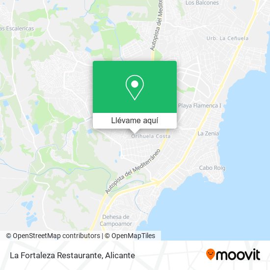 Mapa La Fortaleza Restaurante