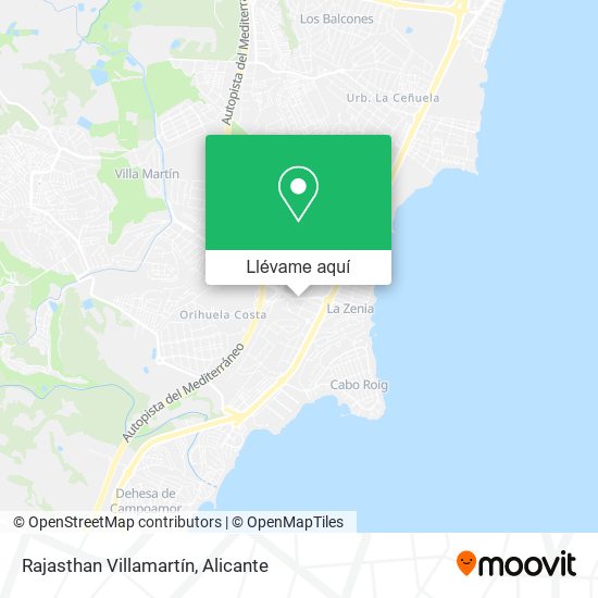 Mapa Rajasthan Villamartín