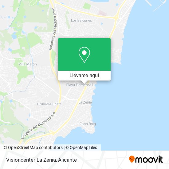 Mapa Visioncenter La Zenia