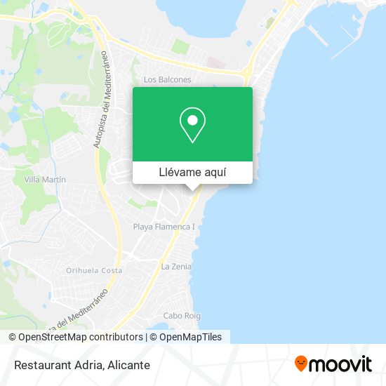 Mapa Restaurant Adria