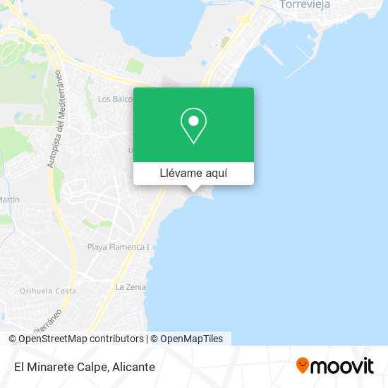Mapa El Minarete Calpe