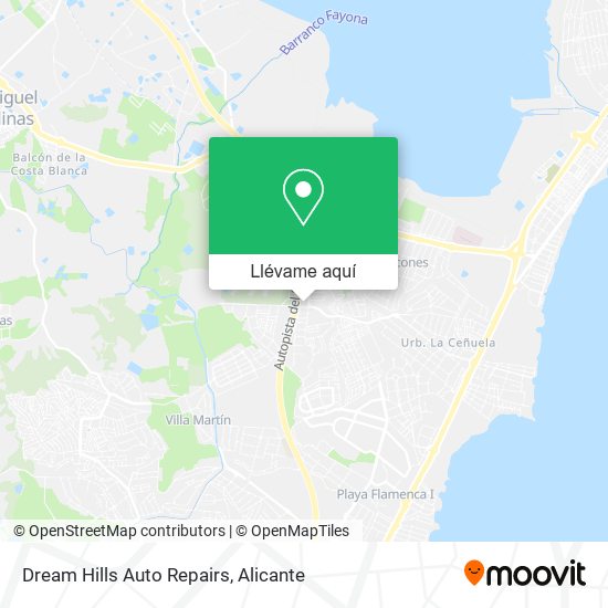 Mapa Dream Hills Auto Repairs