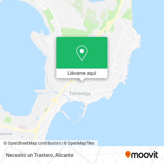 Mapa Necesito un Trastero
