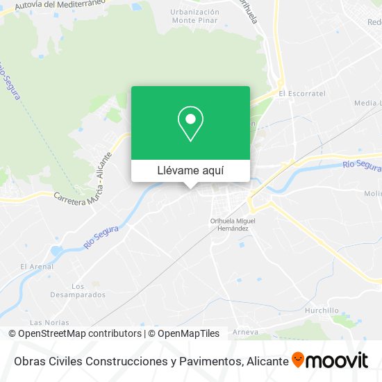 Mapa Obras Civiles Construcciones y Pavimentos