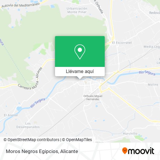 Mapa Moros Negros Egipcios