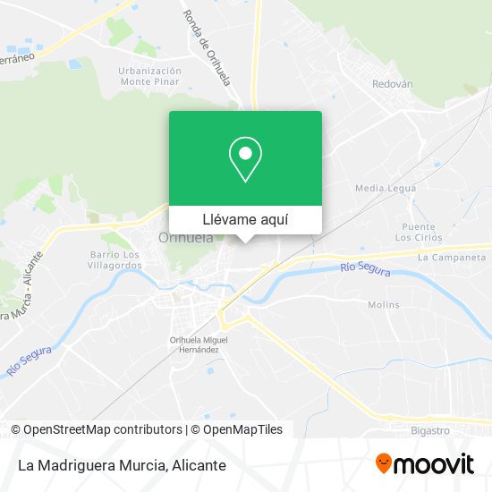 Mapa La Madriguera Murcia