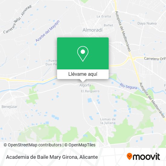 Mapa Academia de Baile Mary Girona