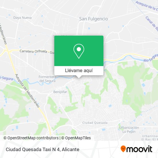 Mapa Ciudad Quesada Taxi N 4