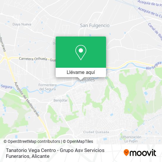 Mapa Tanatorio Vega Centro - Grupo Asv Servicios Funerarios