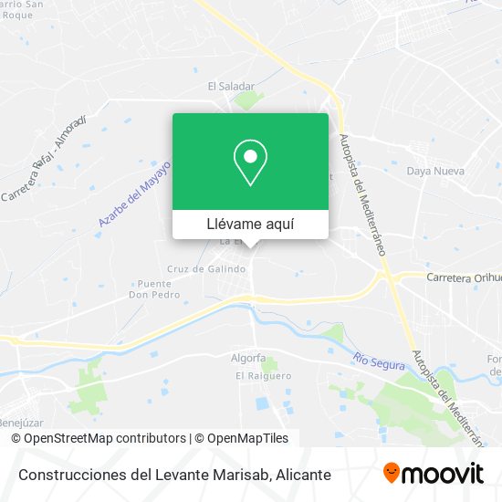 Mapa Construcciones del Levante Marisab