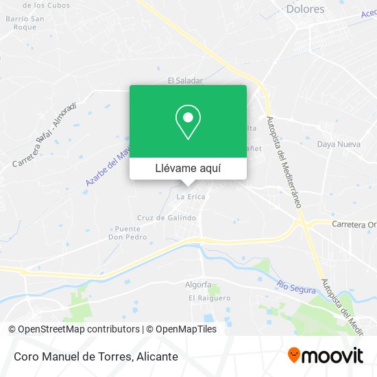 Mapa Coro Manuel de Torres