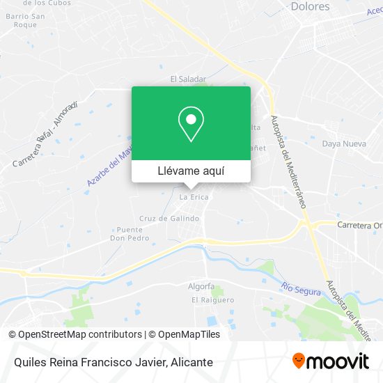 Mapa Quiles Reina Francisco Javier