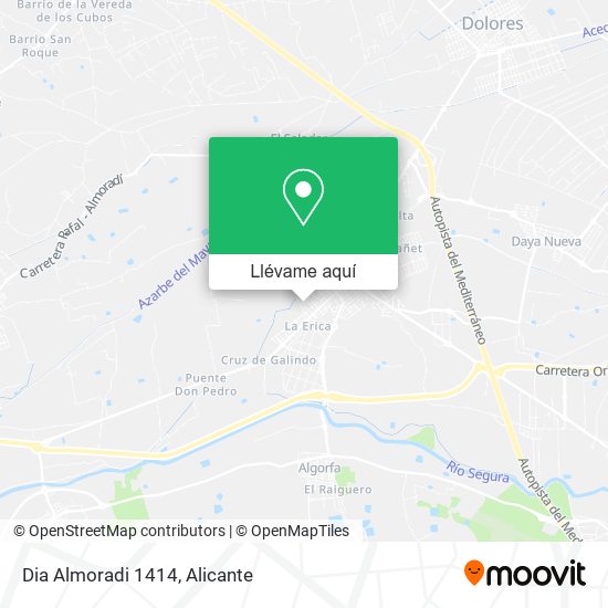 Mapa Dia Almoradi 1414