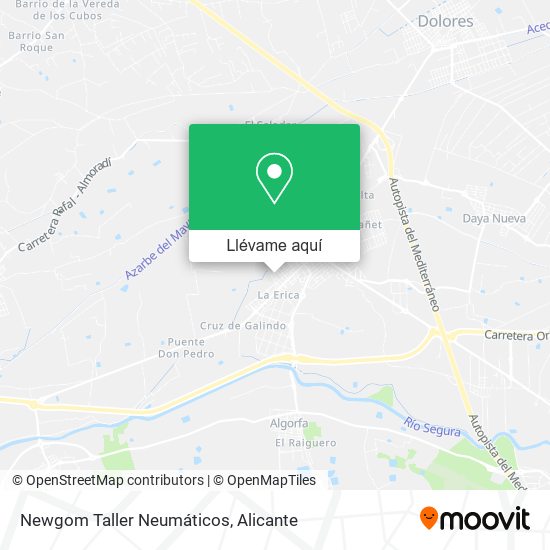 Mapa Newgom Taller Neumáticos