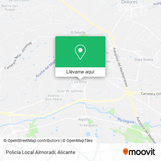 Mapa Policía Local Almoradí