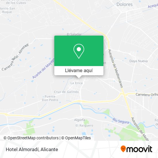 Mapa Hotel Almoradí