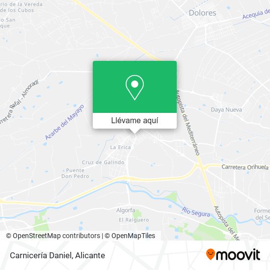 Mapa Carnicería Daniel