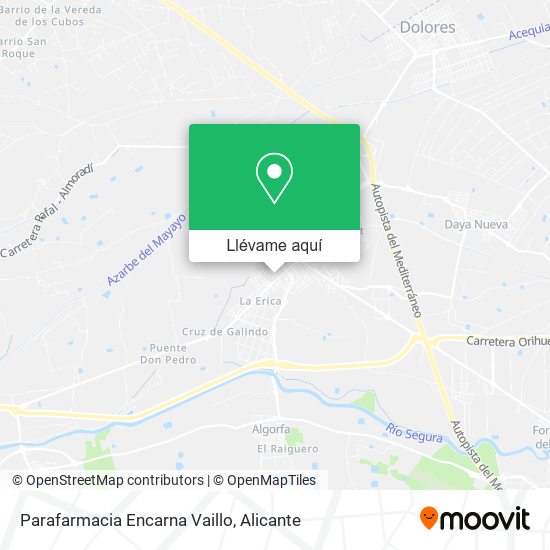 Mapa Parafarmacia Encarna Vaillo