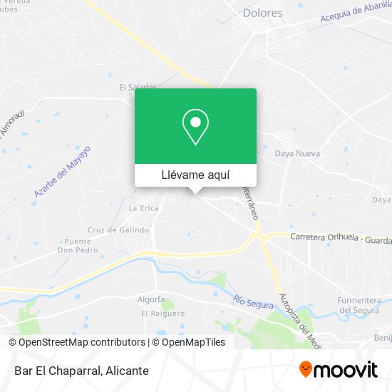 Mapa Bar El Chaparral