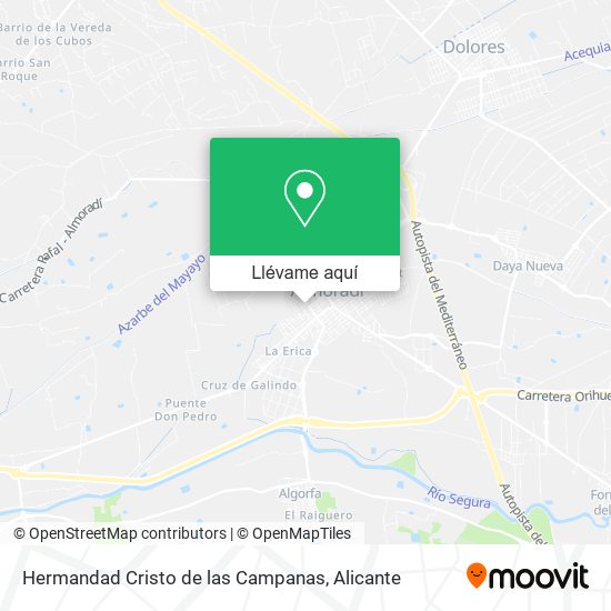Mapa Hermandad Cristo de las Campanas
