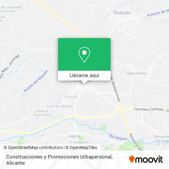 Mapa Construcciones y Promociones Urbapersonal