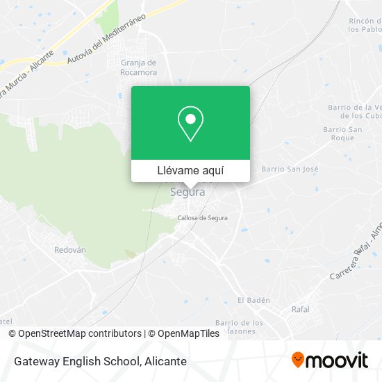 Mapa Gateway English School
