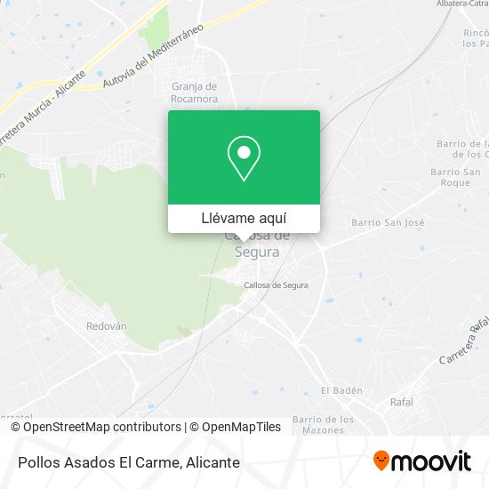 Mapa Pollos Asados El Carme