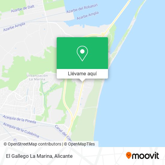 Mapa El Gallego La Marina