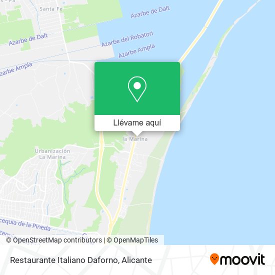 Mapa Restaurante Italiano Daforno