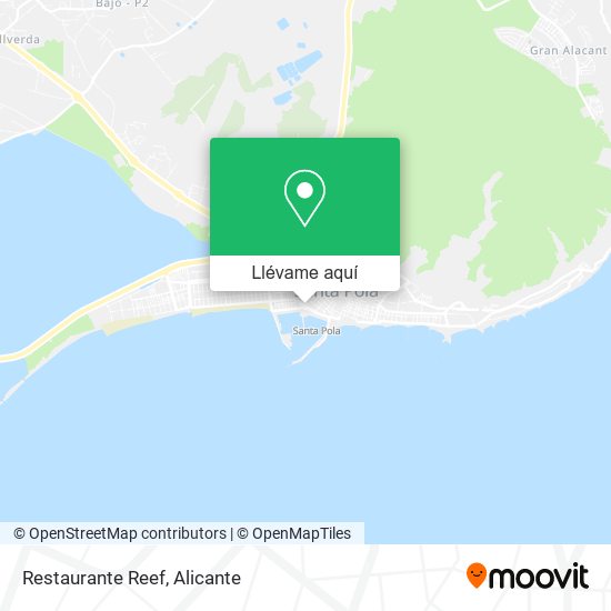 Mapa Restaurante Reef
