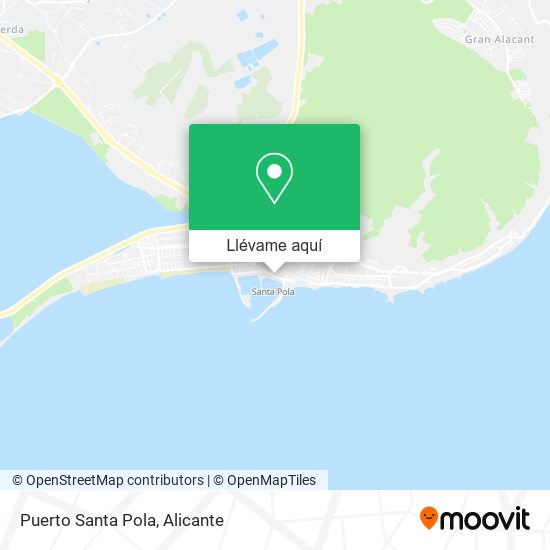 Mapa Puerto Santa Pola