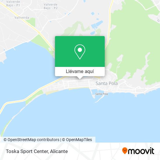 Mapa Toska Sport Center