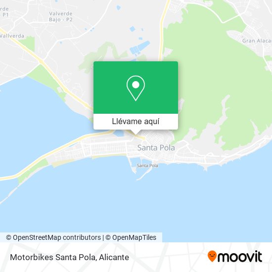 Mapa Motorbikes Santa Pola